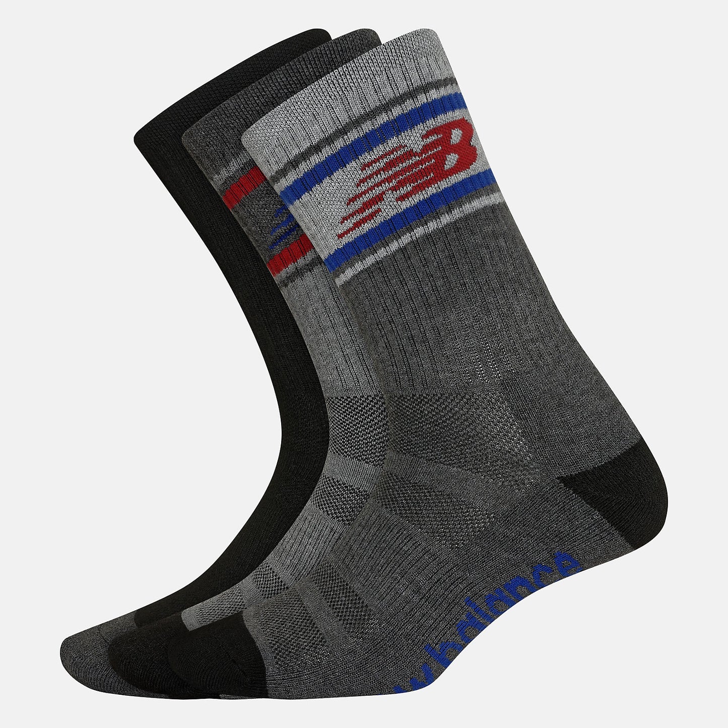 Performance Cushion Crew Socks 3 Pack | New Balance Accessories - Women / Men