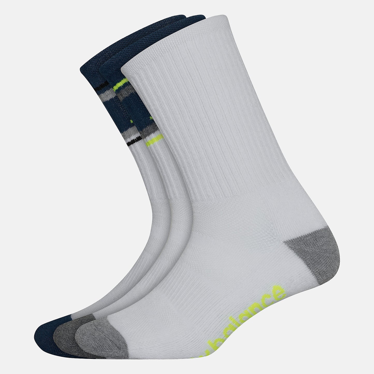 Performance Cushion Crew Socks 3 Pack | New Balance Accessories - Women / Men