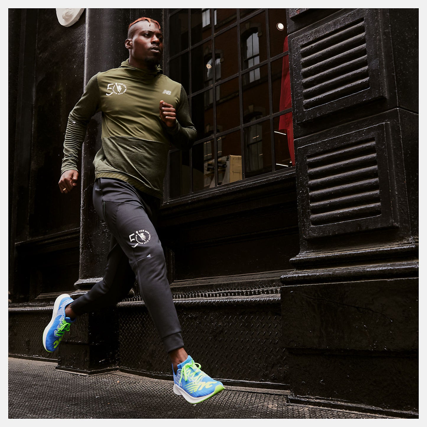 NYC Marathon Impact Run Grid Back Hoodie | New Balance Clothing - Men