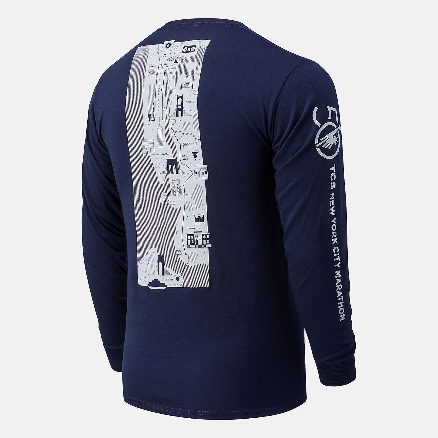 NYC Marathon Map Long Sleeve | New Balance Clothing - Men