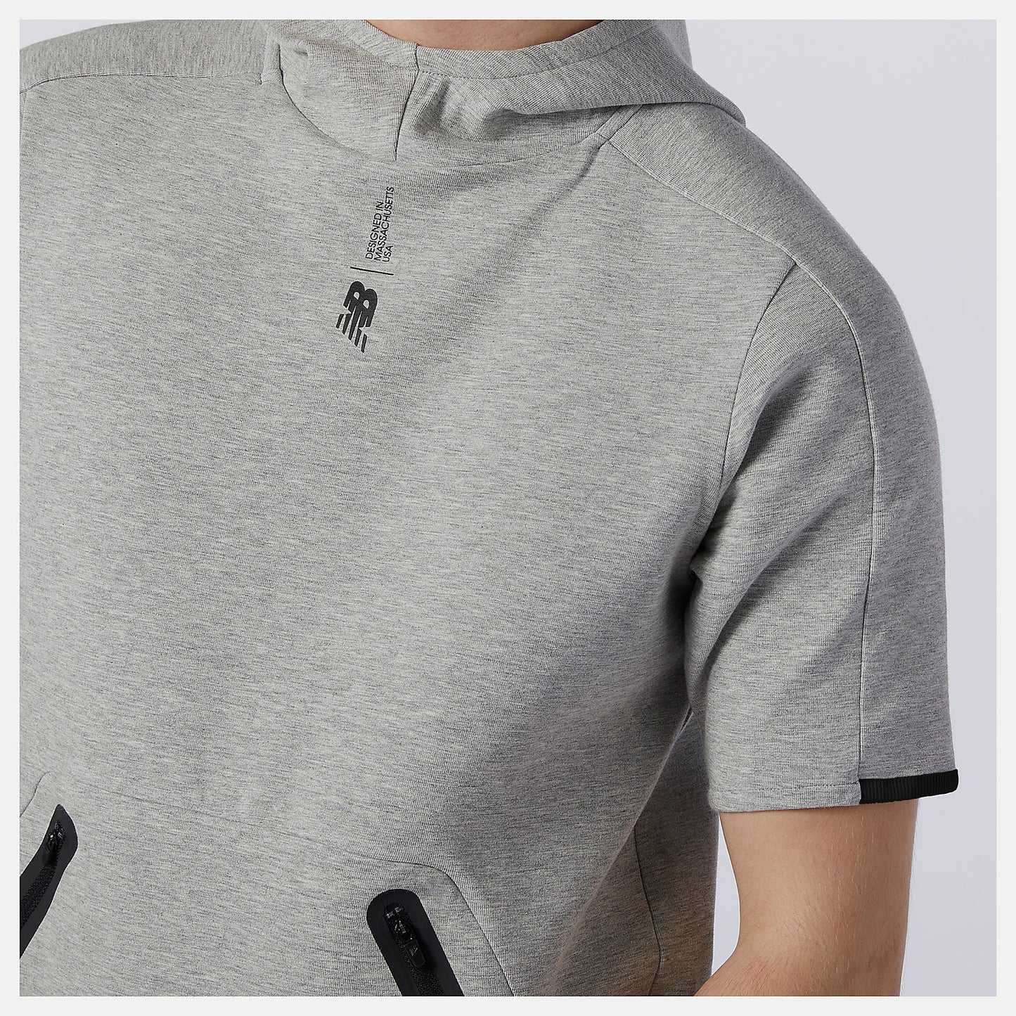 Fortitech Fleece Short Sleeve Hoodie | New Balance Clothing - Men