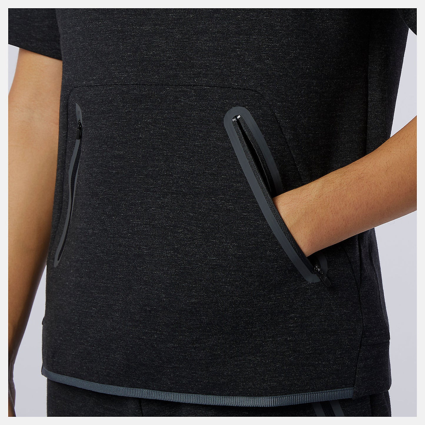 Fortitech Fleece Short Sleeve Hoodie | New Balance Clothing - Men