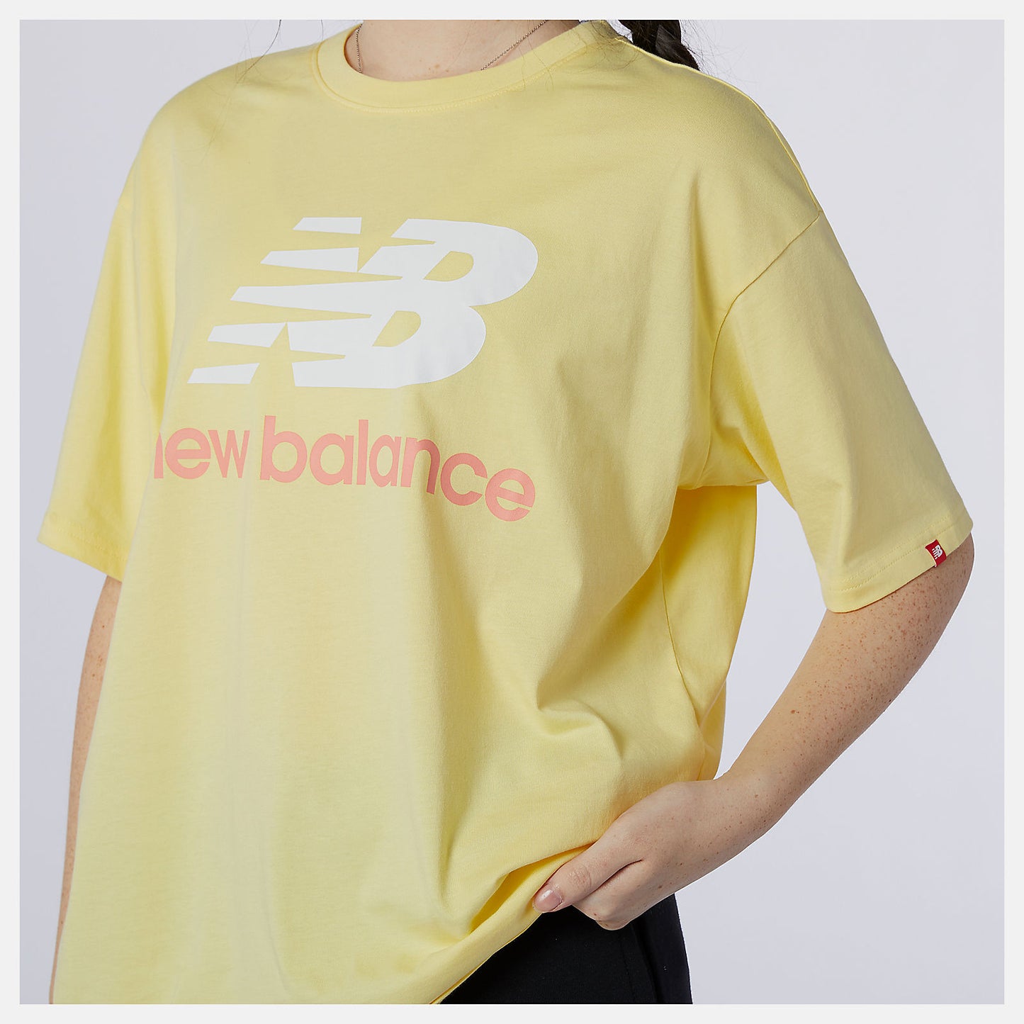 NB Essentials Stacked Logo Tee | New Balance Clothing - Women