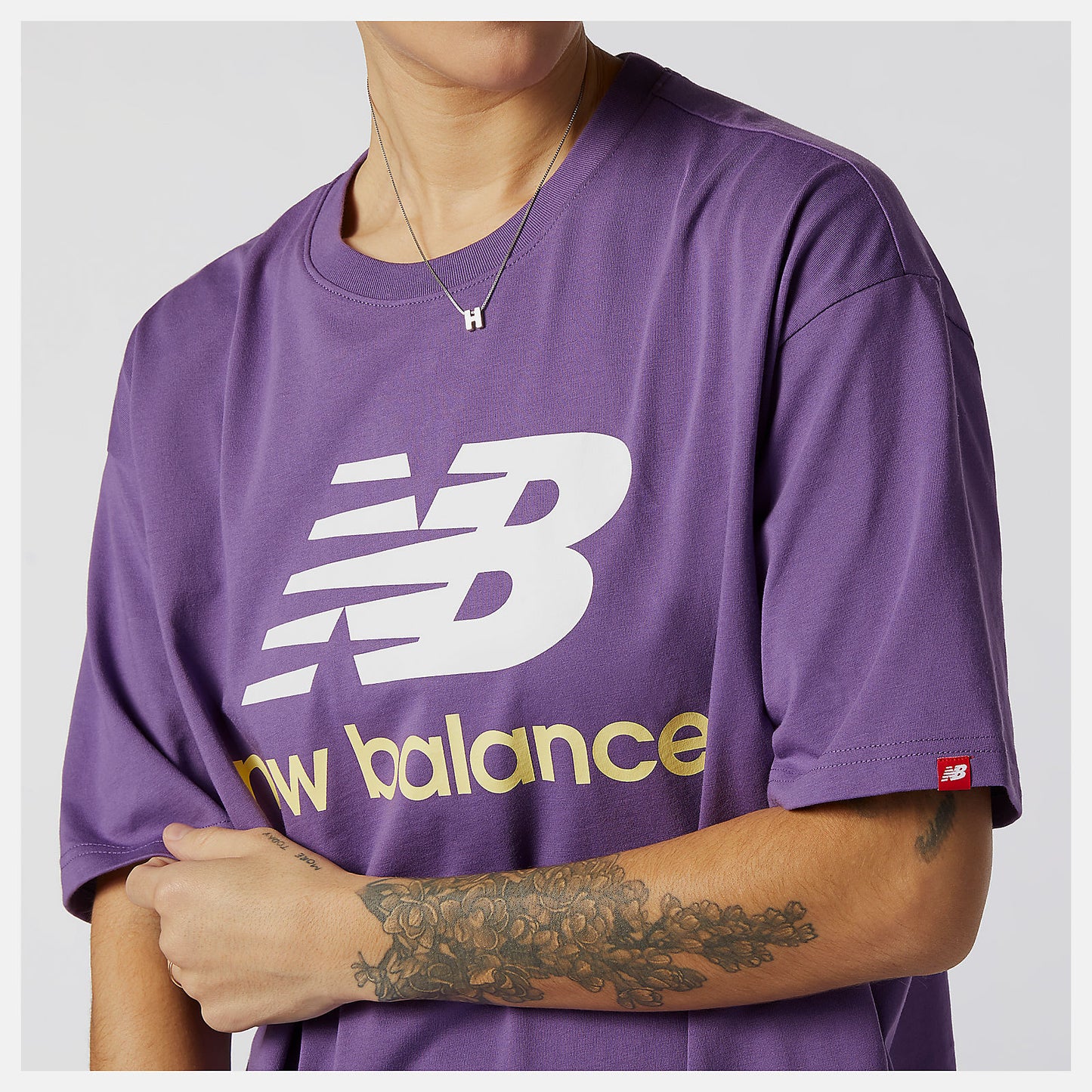 NB Essentials Stacked Logo Tee | New Balance Clothing - Women