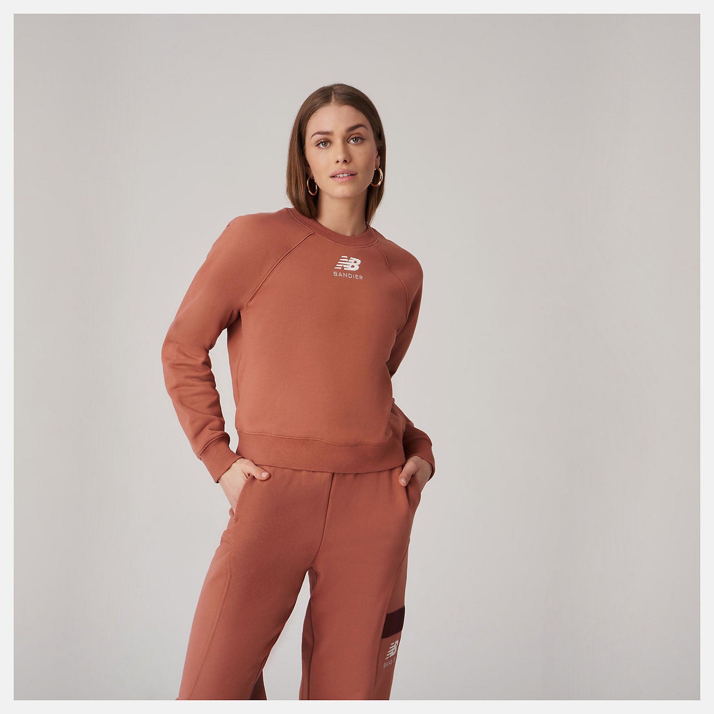 Bandier Fleece Crew | New Balance Clothing - Women
