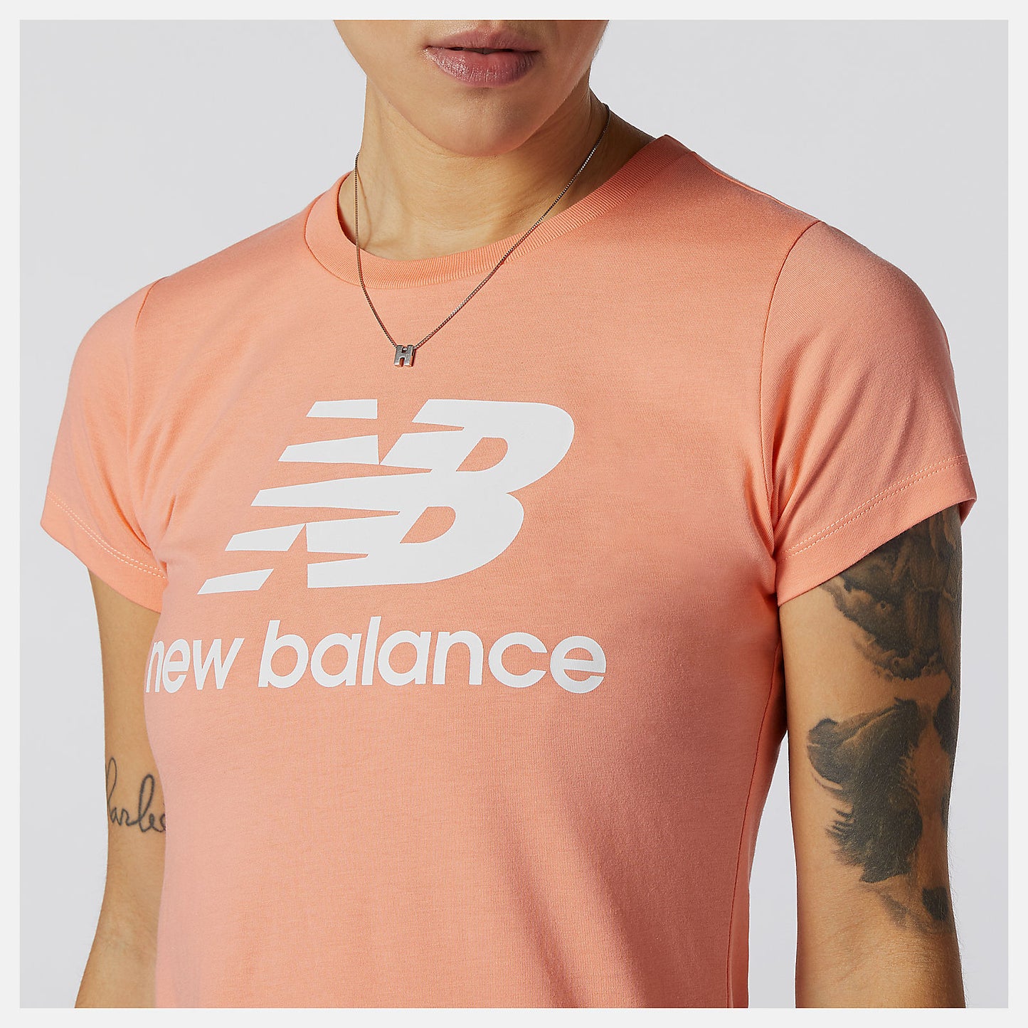 Essentials Stacked Logo Tee | New Balance Clothing - Women