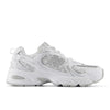 White with Silver Metalic