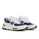 WHITE with TEAM ROYAL and PURPLE FUSCHIA