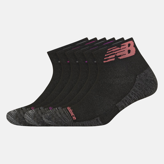 Performance Cushion Quarter Socks 6 Pack | New Balance Accessories - Women / Men