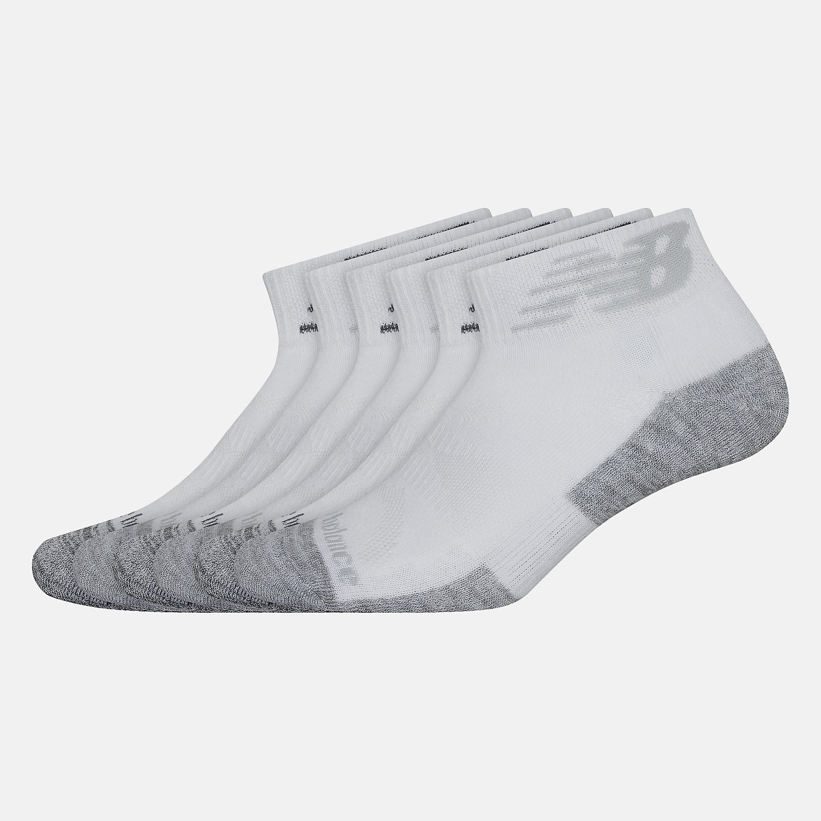 New Balance US - Performance Cushion Quarter Socks 6 Pack