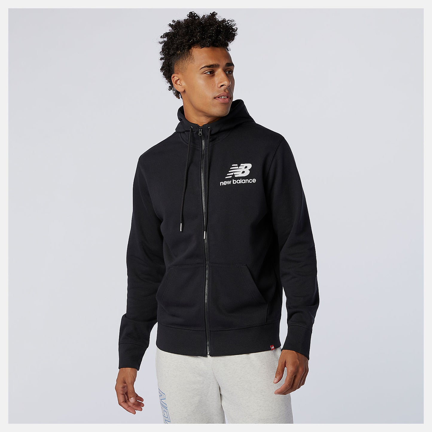 New Balance Hot sale - NB Essentials Stacked Full Zip Hoodie