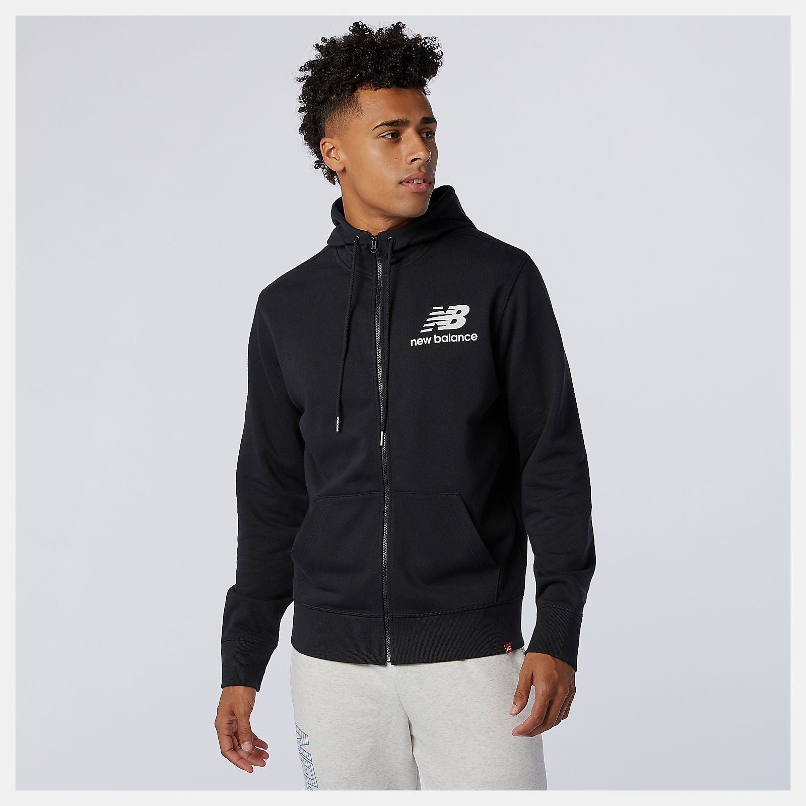 New Balance Hot sale - NB Essentials Stacked Full Zip Hoodie