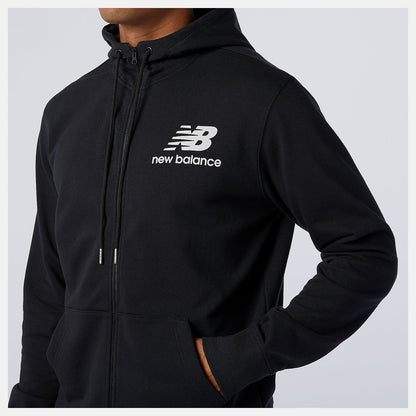 NB Essentials Stacked Full Zip Hoodie | New Balance Clothing - Men