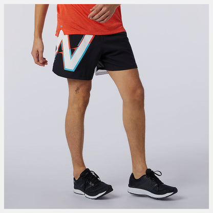 Printed Impact Run 5 Inch Short | New Balance Clothing - Men