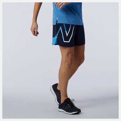Printed Impact Run 5 Inch Short | New Balance Clothing - Men