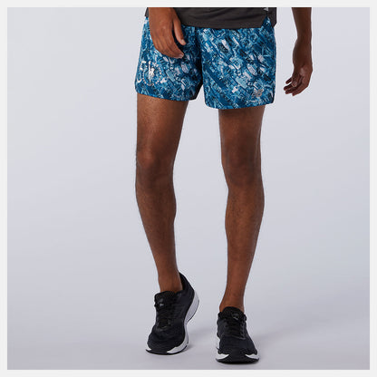 NYC Marathon Printed Impact Run 5 Inch Short | New Balance Clothing - Men