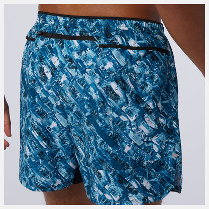 NYC Marathon Printed Impact Run 5 Inch Short | New Balance Clothing - Men