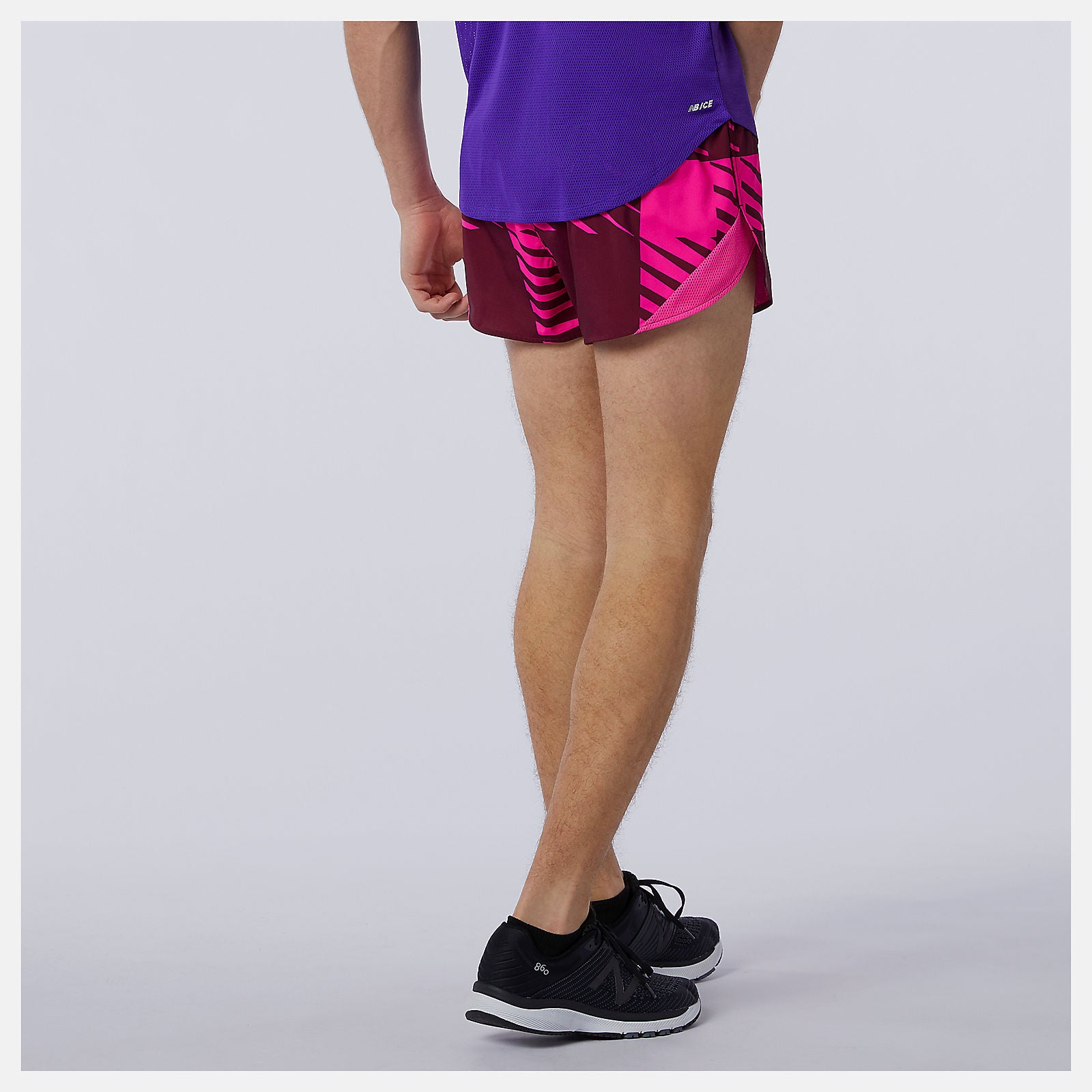 New Balance Discount - Printed Fast Flight 3 inch Split Short