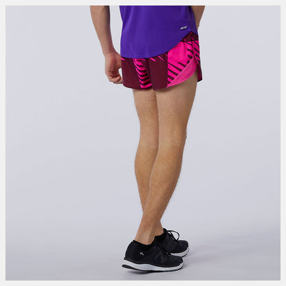 Printed Fast Flight 3 inch Split Short | New Balance Clothing - Men
