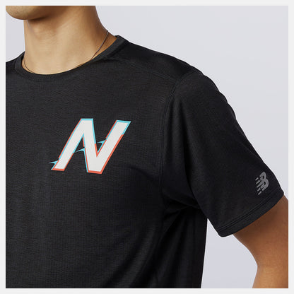 Printed Impact Run Short Sleeve | New Balance Clothing - Men