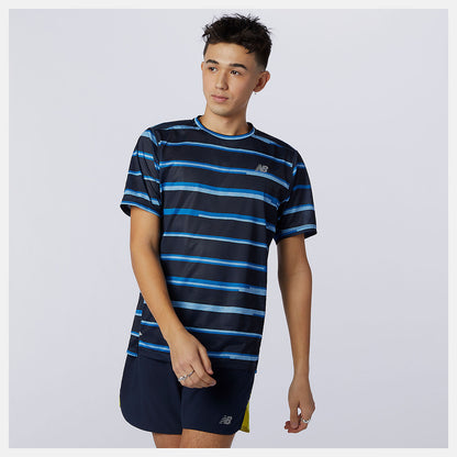 Printed Impact Run Short Sleeve | New Balance Clothing - Men