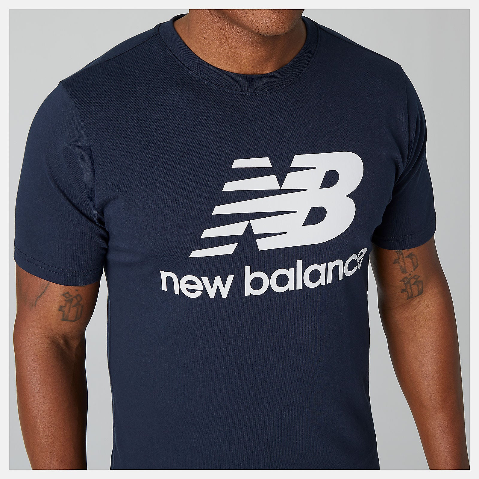 New Balance US - Essentials Stacked Logo Tee