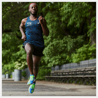 NYC Marathon Printed Impact Run Singlet | New Balance Clothing - Men