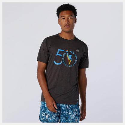 NYC Marathon Impact Run Short Sleeve | New Balance Clothing - Men