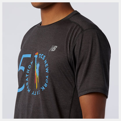 NYC Marathon Impact Run Short Sleeve | New Balance Clothing - Men