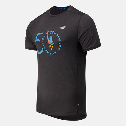 NYC Marathon Impact Run Short Sleeve | New Balance Clothing - Men