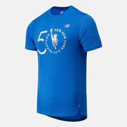 NYC Marathon Impact Run Short Sleeve | New Balance Clothing - Men