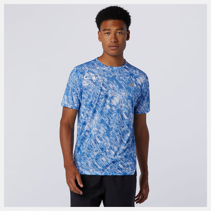 NYC Marathon Printed Impact Run Short Sleeve | New Balance Clothing - Men