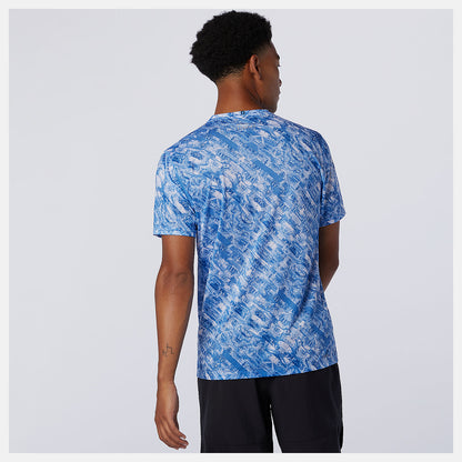 NYC Marathon Printed Impact Run Short Sleeve | New Balance Clothing - Men