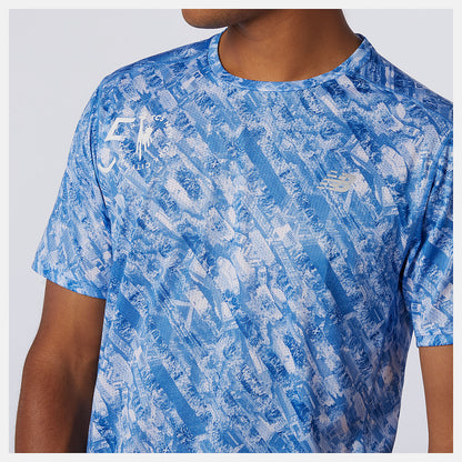 NYC Marathon Printed Impact Run Short Sleeve | New Balance Clothing - Men