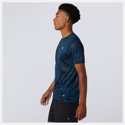 NYC Marathon Printed Impact Run Short Sleeve | New Balance Clothing - Men