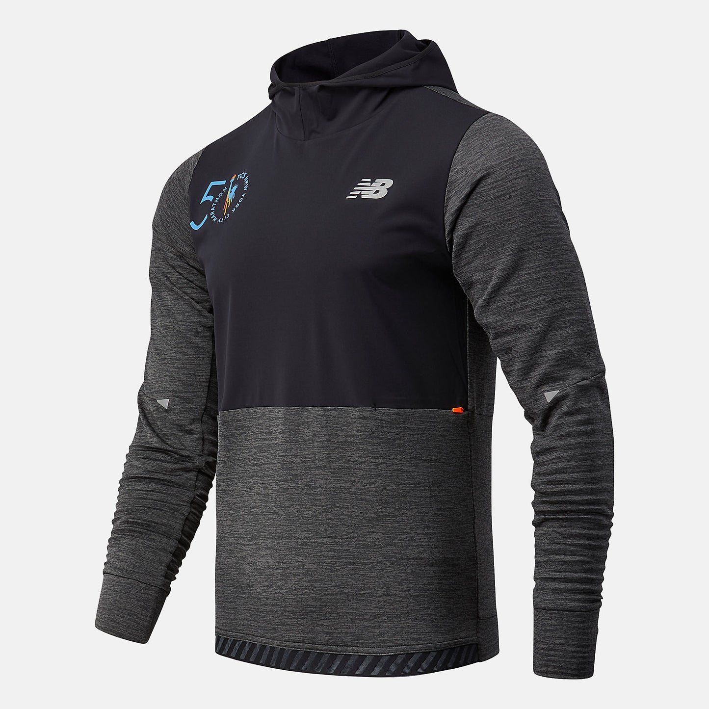 New Balance Sale - NYC Marathon Impact Run Grid Back Hoodie