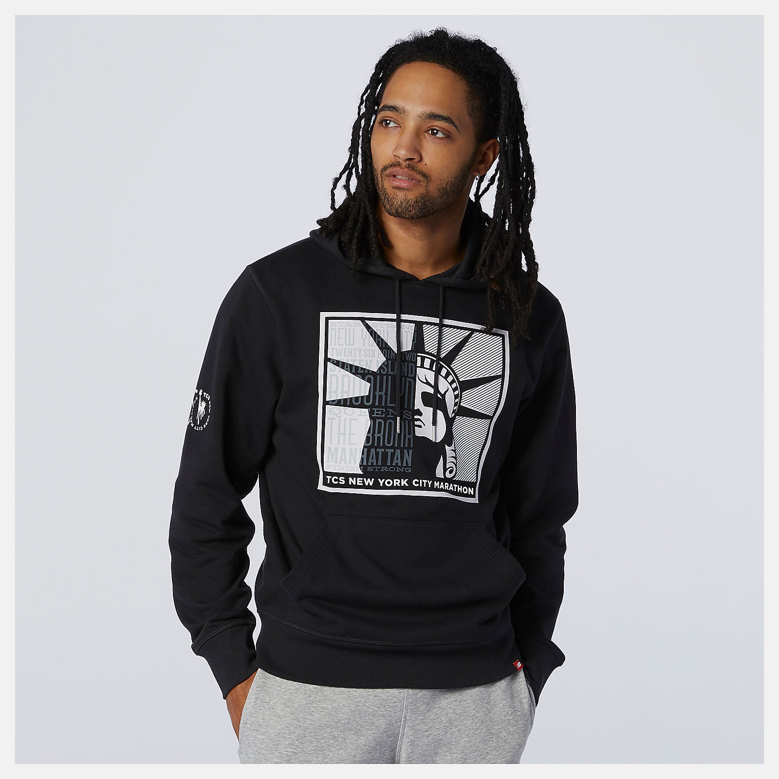 New Balance On Sale - NYC Marathon Essentials Stacked Logo Po Hoodie