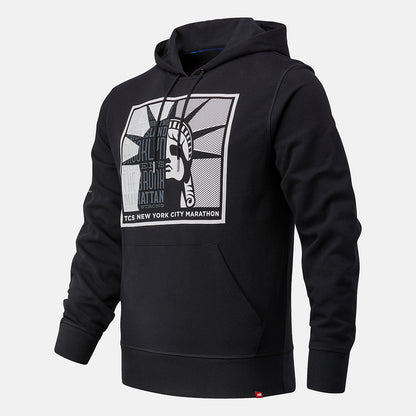 NYC Marathon Essentials Stacked Logo Po Hoodie | New Balance Clothing - Men