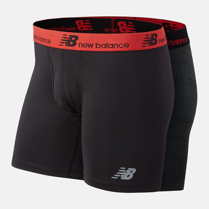 NB Dry 6 Inch Boxer Brief 2 Pack | New Balance Accessories - Men