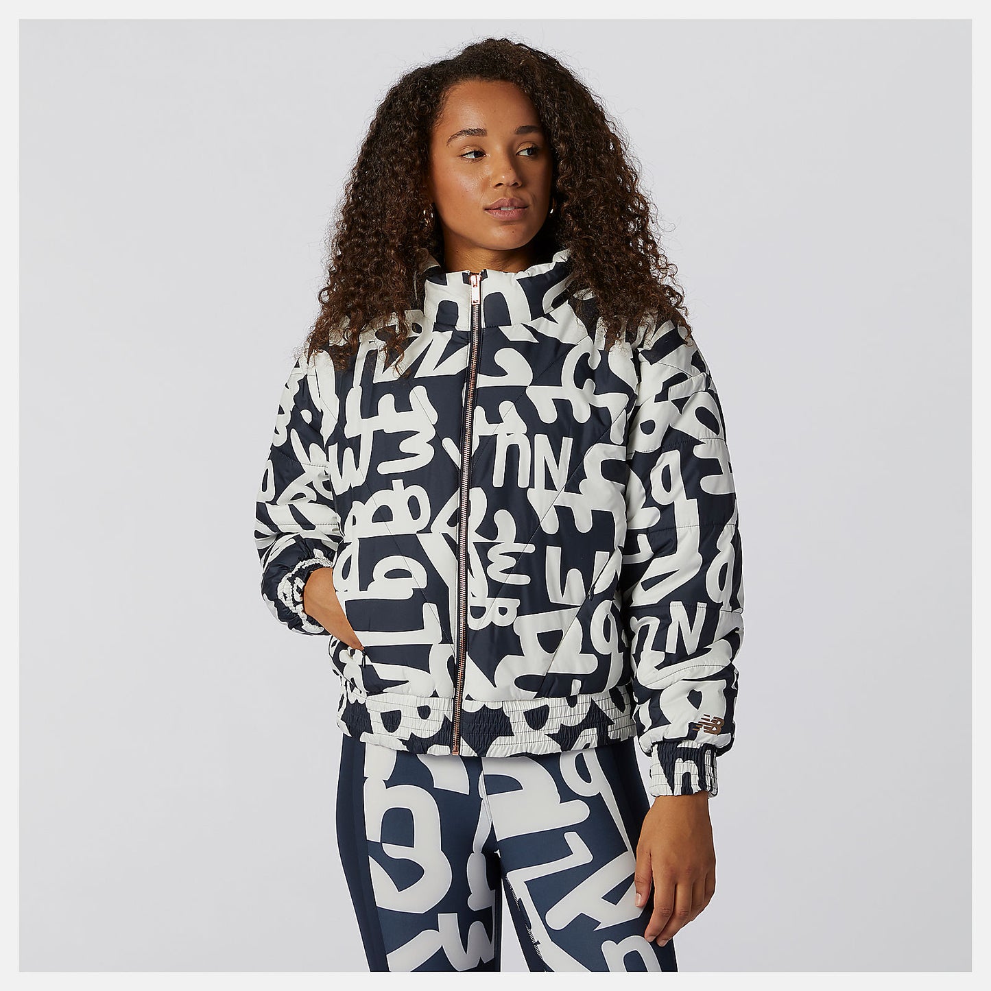 New Balance Outlet - Determination Packable Printed Quilted Jacket