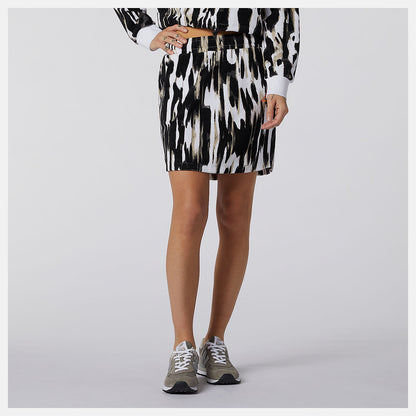 NB Athletics Collide Printed Terry Skirt | New Balance Clothing - Women