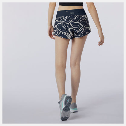 Printed Impact Run Short 3 Inch | New Balance Clothing - Women