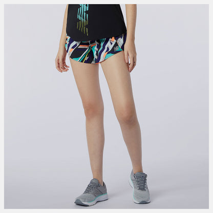 Printed Impact Run Short 3 Inch | New Balance Clothing - Women
