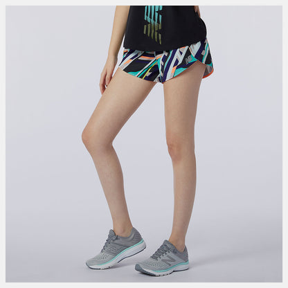 Printed Impact Run Short 3 Inch | New Balance Clothing - Women