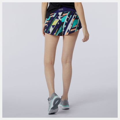 Printed Impact Run Short 3 Inch | New Balance Clothing - Women