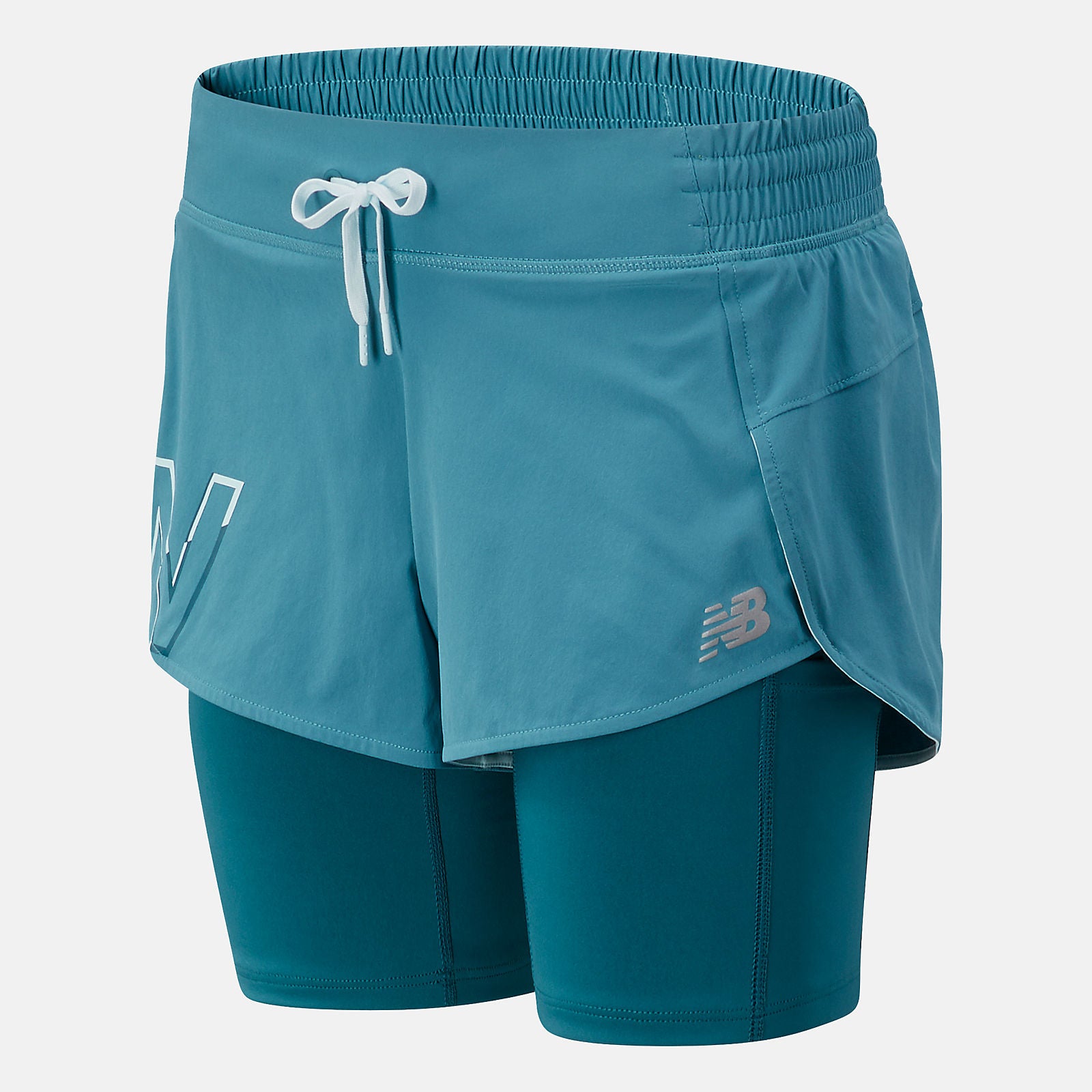 New Balance Sale - Printed Impact Run 2 In 1 Short