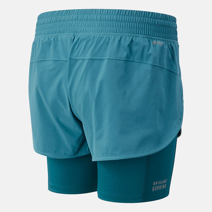 Printed Impact Run 2 In 1 Short | New Balance Clothing - Women