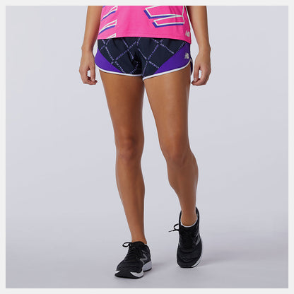 Printed Fast Flight Split Short | New Balance Clothing - Women