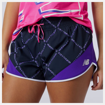 Printed Fast Flight Split Short | New Balance Clothing - Women