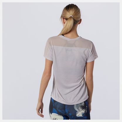 Printed Impact Run Short Sleeve | New Balance Clothing - Women